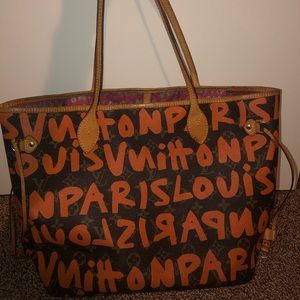 Limited edition never full Louise Vuitton bag